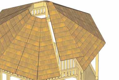 Continue positioning and securing each set of Roof Panels around the
