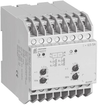 Insallai / mioring echnique Over- and undercurren relay varimeer IL 9277, IP 9277, SL 9277, SP 9277 Now available wih ranges up o 100 A!