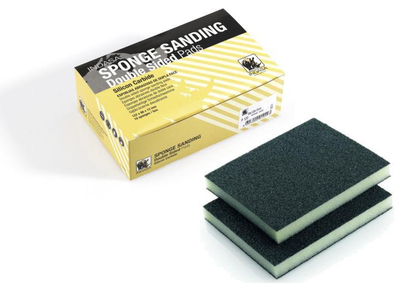 SPONGE SANDING DOUBLE SIDED High flexibility Foam backing Tear resistant Adaptable to curves & contoured surfaces Prevents oversanding