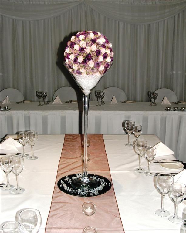 candles along the table. Acrylic Diamond Scatters or petals are also available.