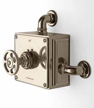 Thermostatic valve with Metal Wheel Handle Burnished Nickel 05-71231-72335 Carbon