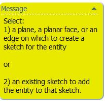 Completed feature: This is the first completed feature of the part. The sketch has been absorbed into the Revolve 1 feature in the Feature Manager.