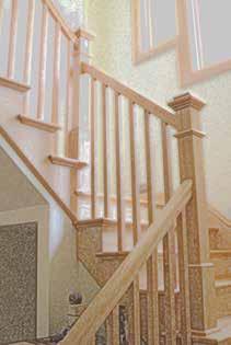 PST staircase design, the handrails run over the newel