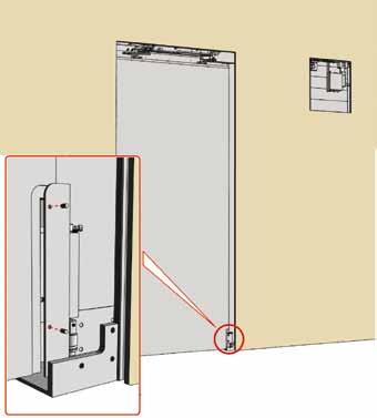 31 32 - Turn screw A to adjust door stopper for door opening. - Turn screw B to adjust door stopper for door closure.