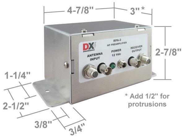 Additional Requirements Please note you will need to consider the following requirements (parts not included in this package) to install and operate the RPA-2 HF Preamplifier: The RPA-2 requires a