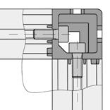 Clamp-Profile Fasteners E Clamp-Profile Fastener E For suspending panels within frame structures Ensures easy access thanks to rapid installation and removal Suspended frame elements can also be