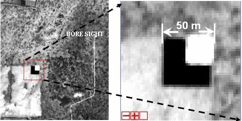 Figure 2 Edge targets laid at Shadnagar Earth Station, Hyderabad 350 350 250 150 250 150 100 (a) Figure 3 Edge spread functions of the (a) and (b) sensor data for the black-to-white edge target at