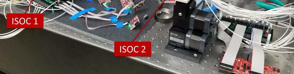 Figure 6 shows two ISOCs under testing in our optical laboratory. isoc 1 Figure 6: ISOCs under testing.