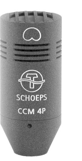 Microphones for Close Pickup Microphone Types CCM 4P CCM 4VP CCM 4 CCM 4(V)P CCM 4(V)XP Low-frequency response curves of the two microphone types (P and XP) compared to the standard CCM 4 (measured