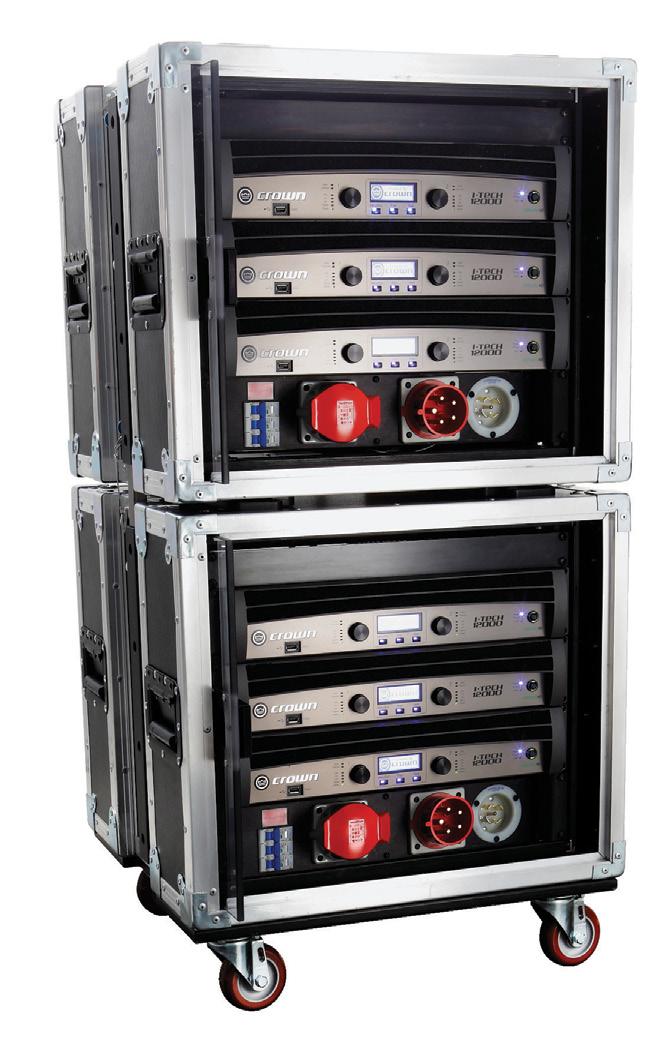 TOUR SOUND VRack Series: Complete Amplification System VRack Three IT12000HD or three IT4X3500HD amplifiers Fully assembled package from one