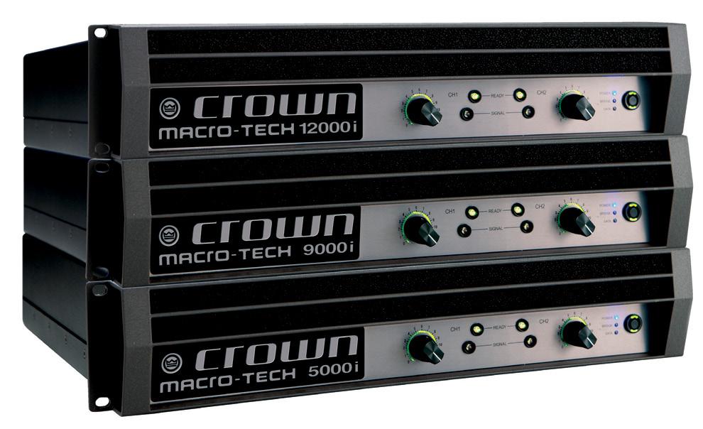 TOUR SOUND Macro-Tech i Series: The Legend Continues Macro-Tech i Series THE LEGEND CONTINUES The Macro-Tech i Series continues the Crown Macro-Tech legacy of unparalleled sonic accuracy and detail,