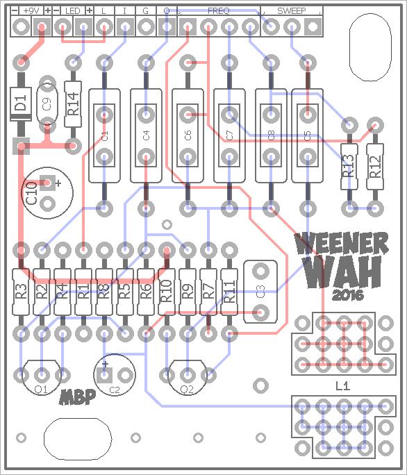 Weener Wah FX TYPE: Wah Wah Based on the Clyde McCoy 2016 edition madbeanpedals 1.95 W x 2.