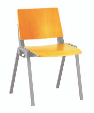 00 ENSC150 ENSC300 Chrome skid based frame Lightweight chair