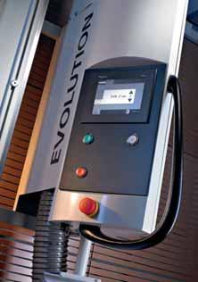 5 hp) Electromagnetic motor brake Laser-assisted indication of the horizontal cut (standard feature) Multilingual user interface and error detection with self-explanatory symbols to guide the user