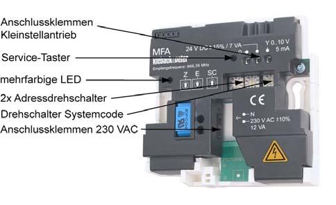 Installation supply voltage 230 V for multi-radio connection! Danger Electrical installation of the device connection may only be performed by qualified expert personnel (e.g. electricians)!