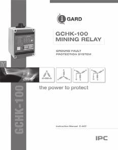 Relay Ground Fault Protection System Manual C-403 GFR-RM SIGMA Resistor Monitoring and Ground Fault Relay C-105 Fusion Ground