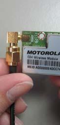 Motorola, Sierra Wireless), connect the TNC to MMCX device cable (#6 on Parts