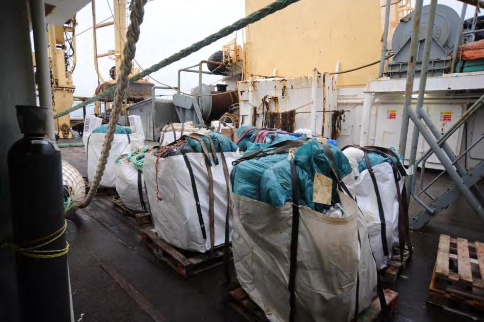 Figure 9. Bag with plastic offal that will be offloaded in port. 4.3.