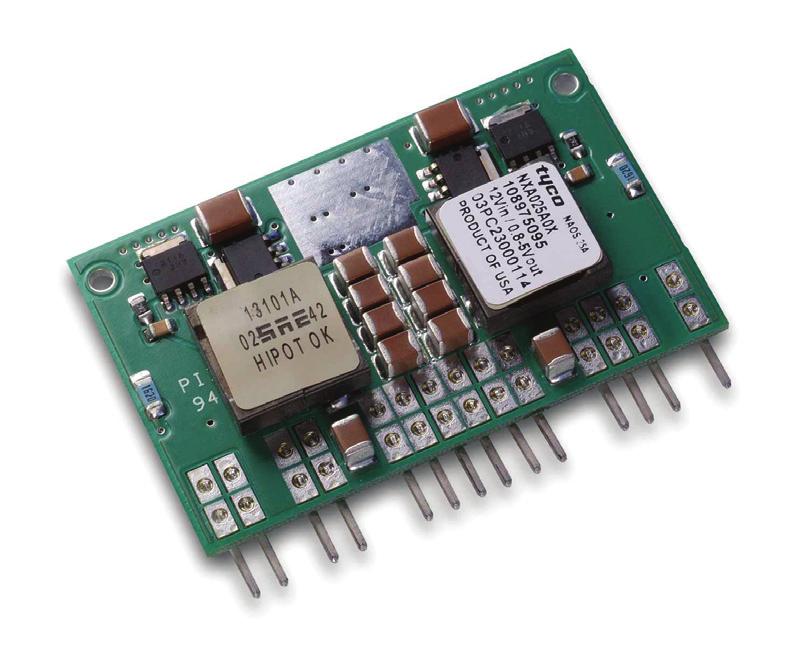 NaOS TM NXA025 SIP Non-isolated Power Modules: 10Vdc 14Vdc Input; 0.8Vdc to 5.