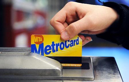 Card for Bay Area, CA MetroCard for New York City, NY Onboard