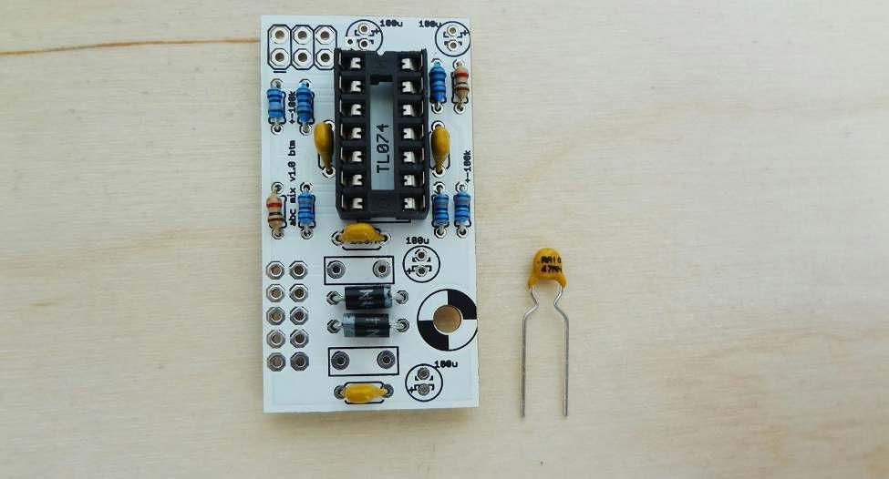 Your board should look like this so far: Take the 16 pin power connector and place it also on