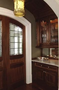 STAIN GRADE DOORS: Doors are manufactured in 1-3/8, 1-3/4, & 2-1/4 thickness Species of wood include