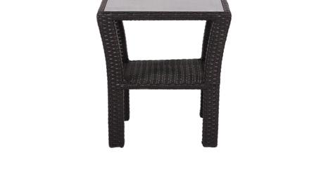 , Charcoal Rectangle Coffee Table (Inset Glass) (Inset Glass) The tables have inset glass.