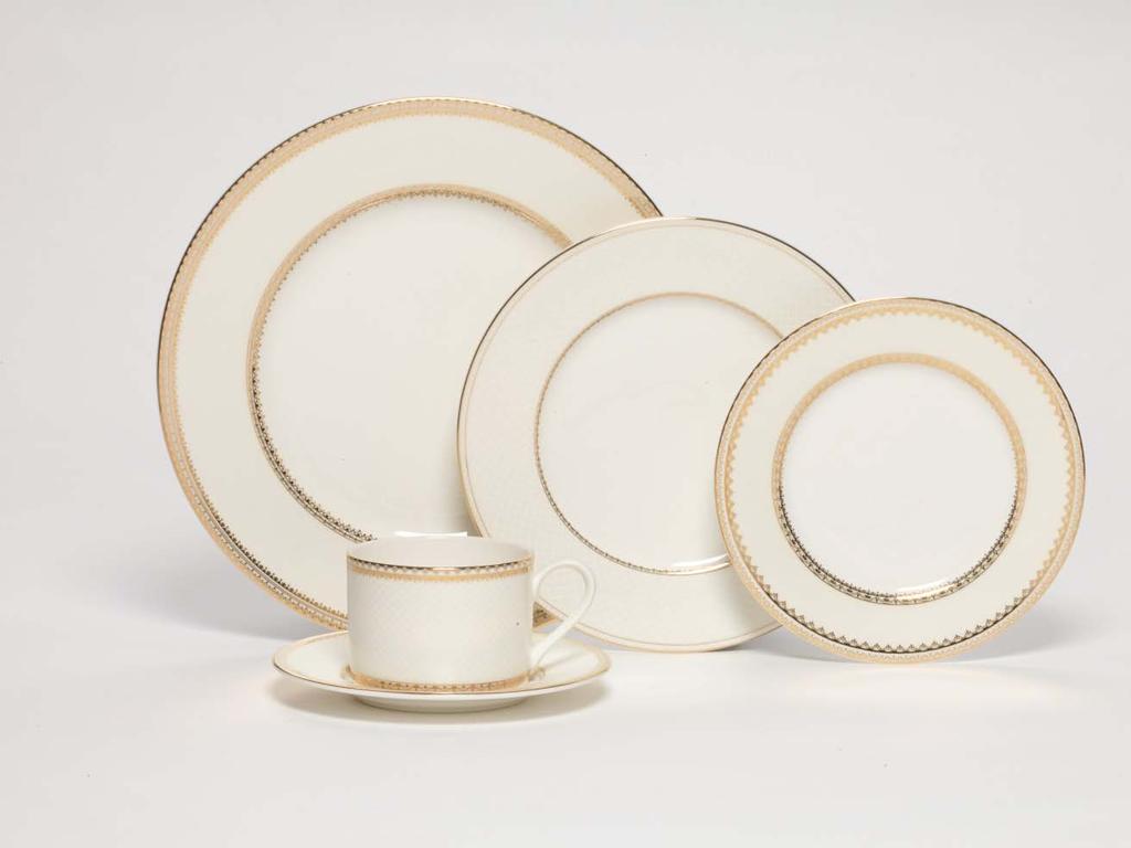 Mikasa Audrina Gold Audrina 20xx. Lifetime Brands, Inc. All rights reserved. Mikasa Audrina dinnerware features an intricate platinum band with a delicate full coverage rim.