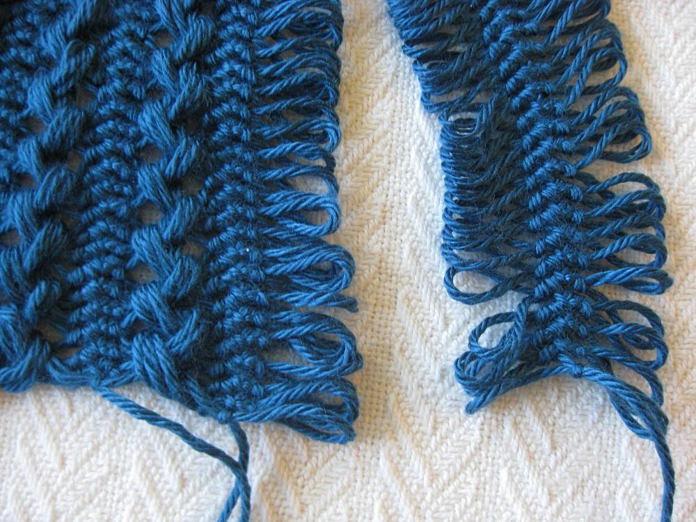 8. Repeat steps 6 and 7 until you have as many loops as your pattern calls for.
