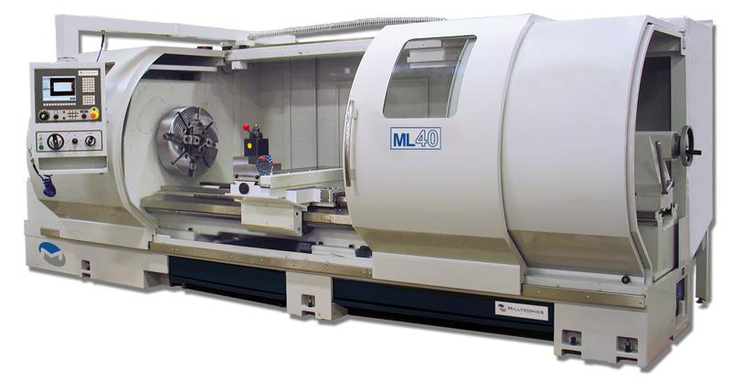 ML40/80 2 Axis Combination Lathe STANDARD FEATURES Milltronics 8200-B series CNC control Solid box way bed construction 900 RPM spindle Tailstock Auto lubrication Metal enclosure w/ front traveling