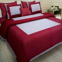 SANGANERI COTTON BEDSHEETS Double Bed Sheet (90"x108") (60/60) &