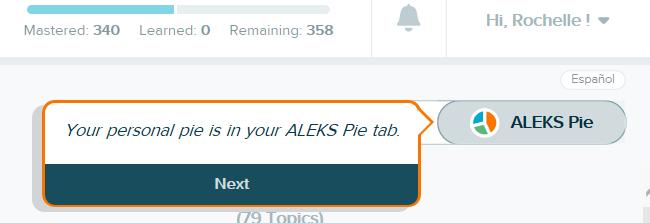 ALEKS PIE You can access your