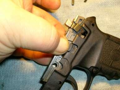 Do this next step while holding the whole gun inside a freezer bag to prevent that issue.