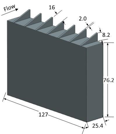 FIGURE 6: STRAIGHT SPOILERS (ALL DIMENSIONS IN mm) RESULTS In this section the results obtained are presented and discussed.