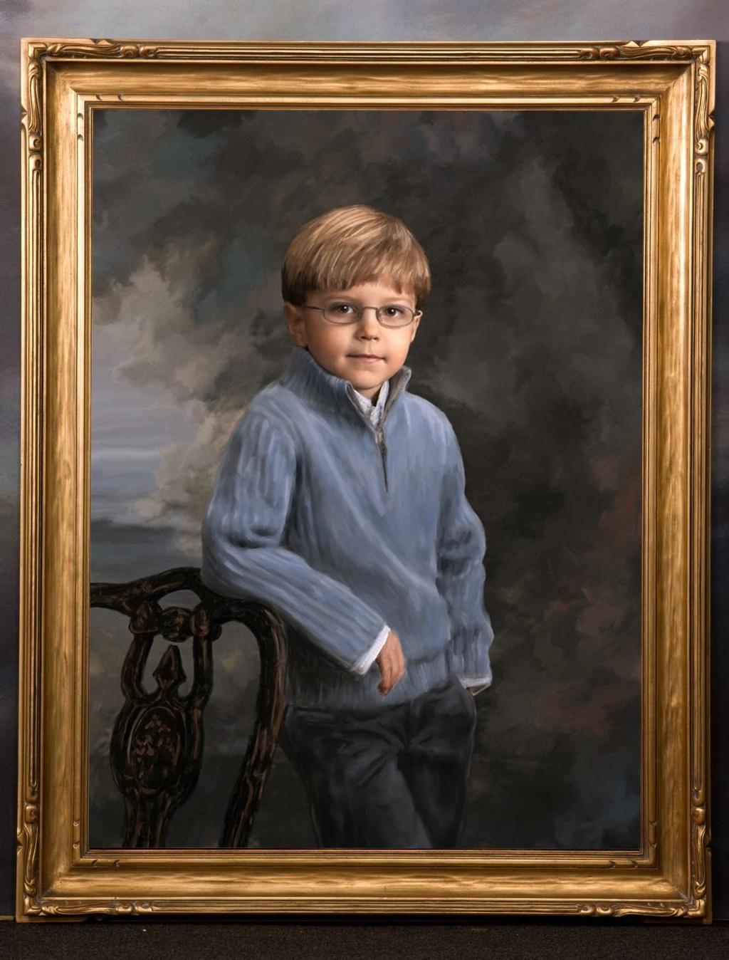 A few words about Kramer Portraits, Le Petite Studio Kramer Portraits is proud to donate a Gift Certificate for a 14 inch Masterpiece Portrait on canvas, to be photographed at our studio at our