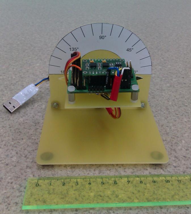 potentiometer. Students can implement aforementioned algorithms. Complementary filter will be obligatory. Depending on time reserved for this platform Kalman filter or quaternions can be also applied.