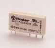 34 Series - Slim Electromechanical Relays 6 A 34 - ltra-slim, 5 mm wide - Sensitive DC coil, 70mW - 6/8 mm clearance/creepage distance - 6kV (./50 µs) between coil and contacts 34.5-5 mm wide -P.C.B.