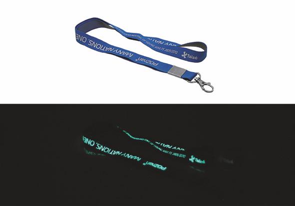 Fluorescent lanyards Description Page 23 Model M_38.1 Glowing in the dark Model M_38.