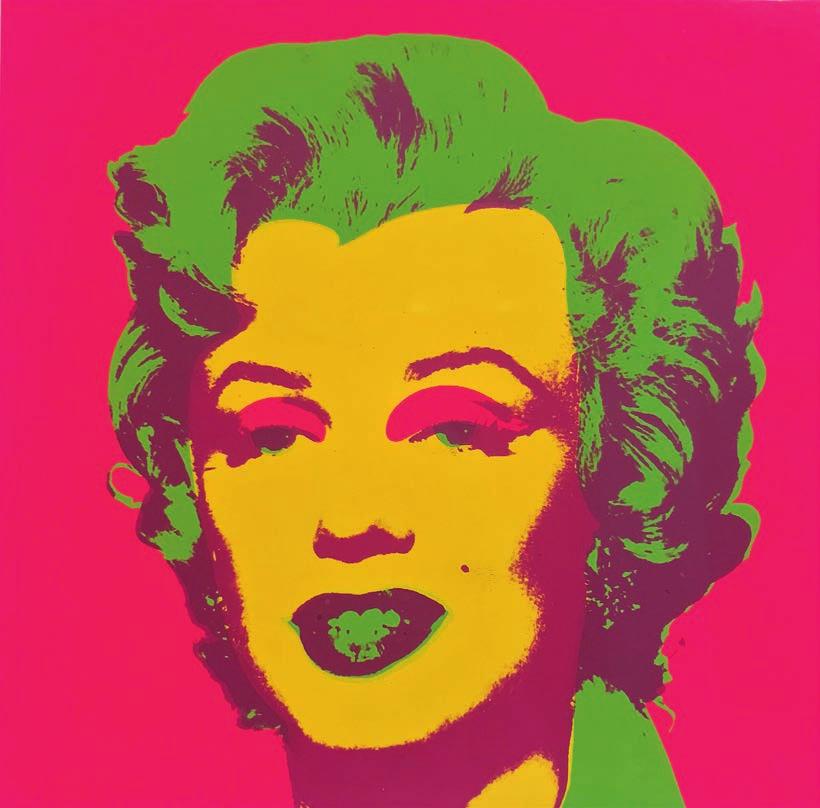 Andy Warhol Marylin Monroe 1967 Screenprint 6 x 6