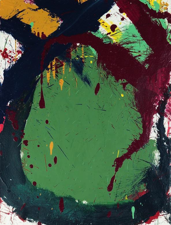 Norman Bluhm Composition in green 1967 Oil,