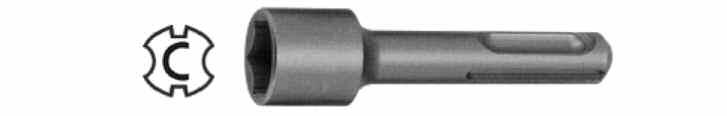 165MN13M 13mm 2-9/16" SDS DRIVE MAGNETIC NUTSETTERS POINT SIZE OVERALL LENGTH 165MN416SDS 1/4" 2-9/16" 165MN516SDS 5/16" 2-9/16" 165MN616SDS 3/8"