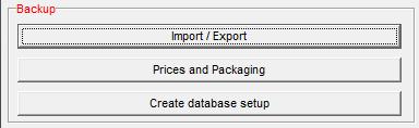 BCO PRO > Administratin - «Prices and Packaging» : Allws the user t create a setup file f his prices and packaging.