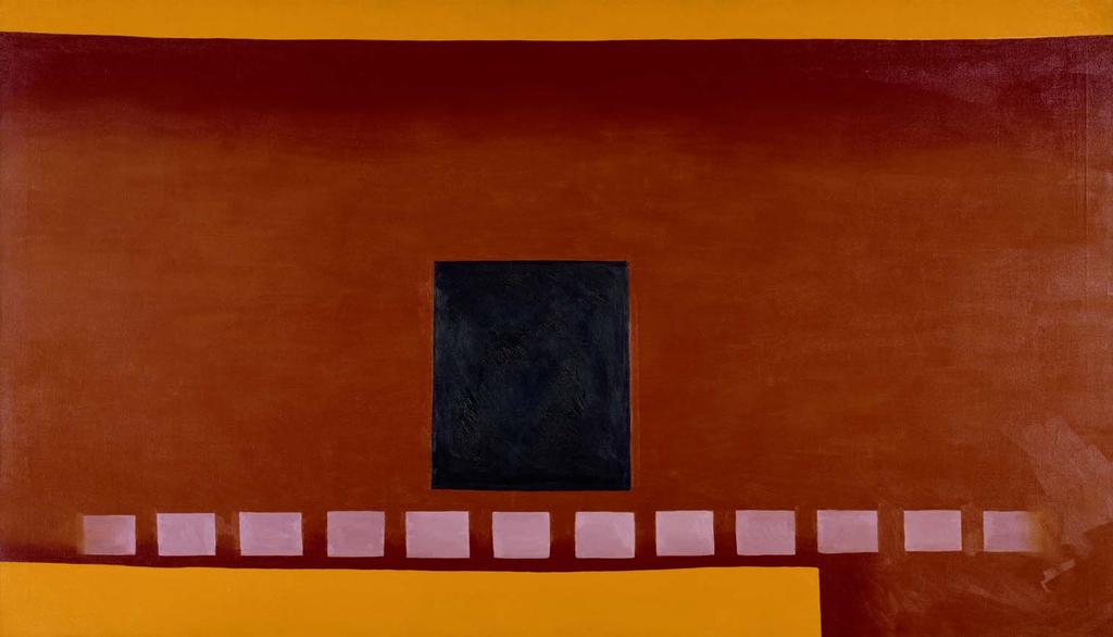 Black Door with Red, 1954 Oil on canvas, 48 x 84 in. (121.9 x 213.