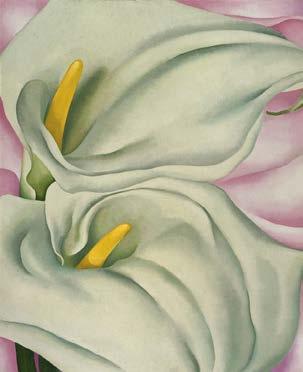 natural world, O Keeffe began painting large,