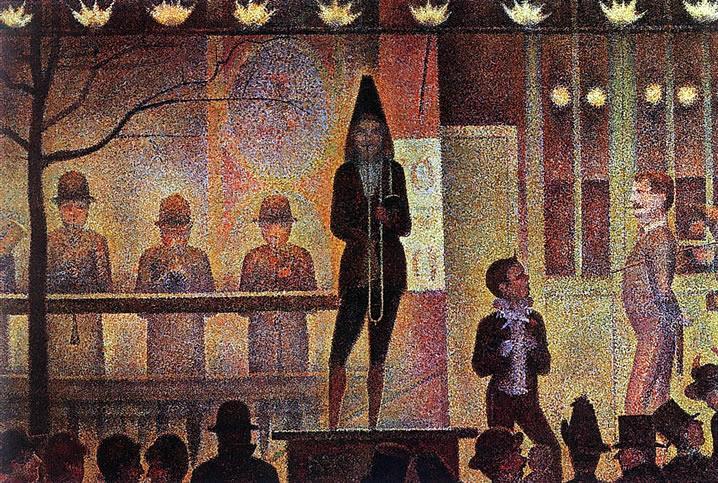 Georges Seurat, The Side Show, 1888.