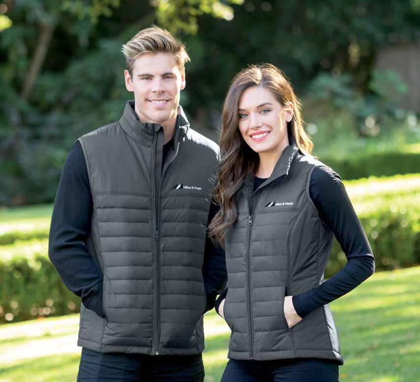 J8258 NEW Canby Vest Men s Quilted Puffer Vest Windproof/water-resistant nylon shell 4.8 oz.