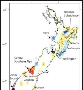 Living on a Dynamic Country - vertical deformation New Zealand is constantly moving
