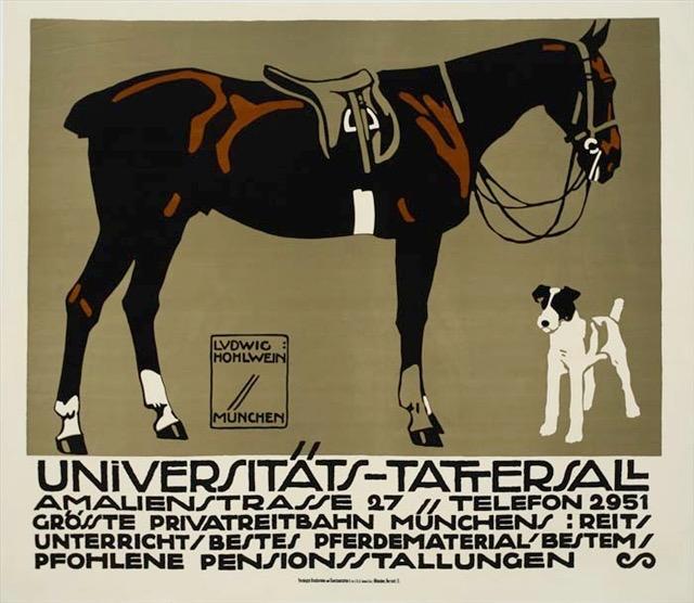 Ludwig Hohlwein started his career with Jugend Magazine and was a leading Plakatstil