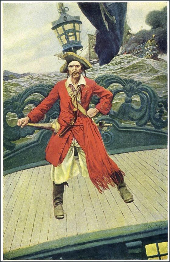 The Golden Age of Illustration In America, this period featured color lithographs by Howard Pyle and carried on by his