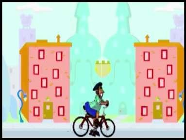 (Refer Slide Time: 20:22) Now look at this animation now you know that this man is not now cycling here he had just now his puts on the pedal the